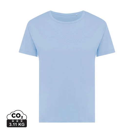 Iqoniq Yala női könnyű újrahasznosított pamut póló sky blue M Female