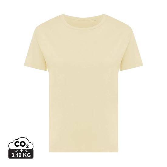 Iqoniq Yala női könnyű újrahasznosított pamut póló cream yellow S Female