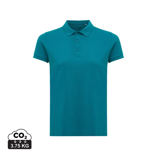 Iqoniq Yosemite újrahaszn. pamut női piké póló verdigris XS Female