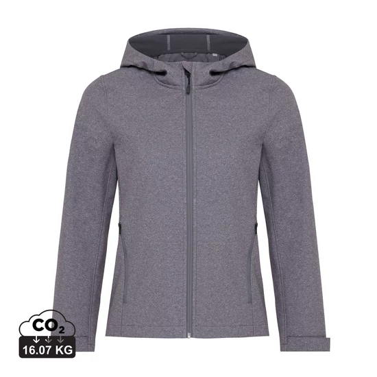 Iqoniq Makalu női újrahaszn. poliészter softshell dzseki vulcano heather grey L Female