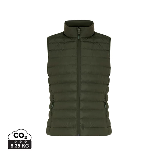 Iqoniq Meru női újrahasznosított poliészter mellény khaki XL Female
