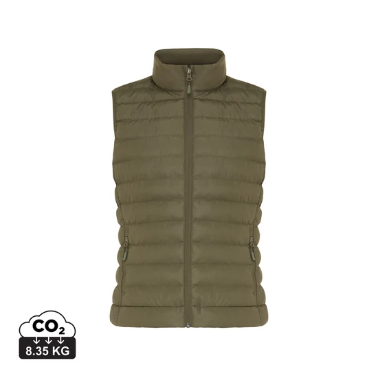 Iqoniq Meru női újrahasznosított poliészter mellény khaki XXL Female