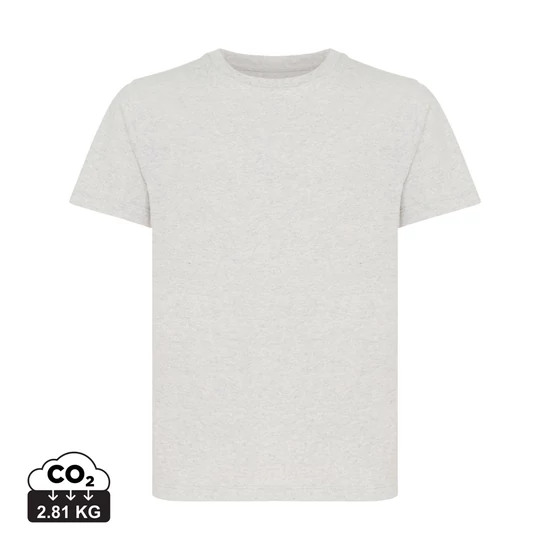 Iqoniq Koli gyermek újrahasznosított pamut póló light heather grey 1112 Kids