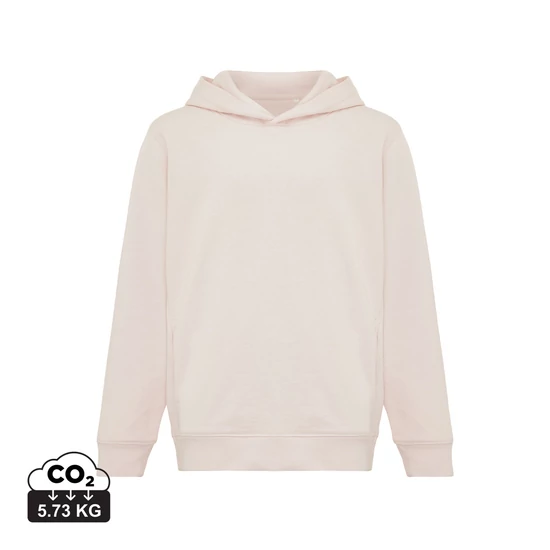 Iqoniq Yengo újrahaszn. pamut gyermek kapucnis pulóver cloud pink 1112 Kids