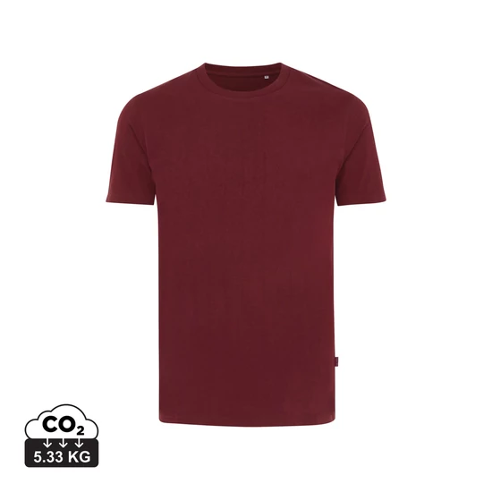 Iqoniq Bryce újrahasznosított pamut póló bordó vörös XXXL Unisex