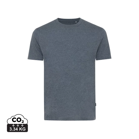 Iqoniq Manuel újrahasznosított pamut póló festetlen heather navy L Unisex