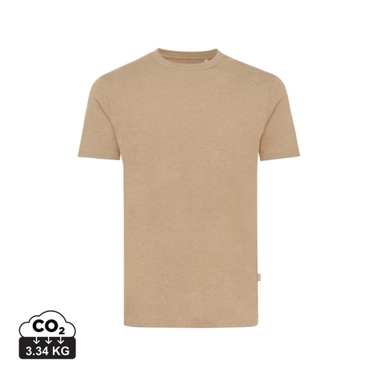 Iqoniq Manuel újrahasznosított pamut póló festetlen heather brown XXL Unisex
