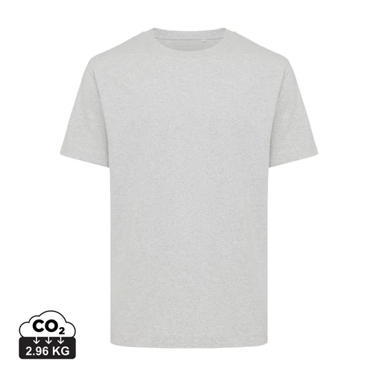 Iqoniq Kakadu laza szabású újrahasznosított pamut póló heather grey L Unisex
