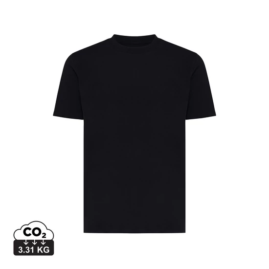 Iqoniq Sierra könnyű újrahasznosított pamut póló fekete XS Unisex
