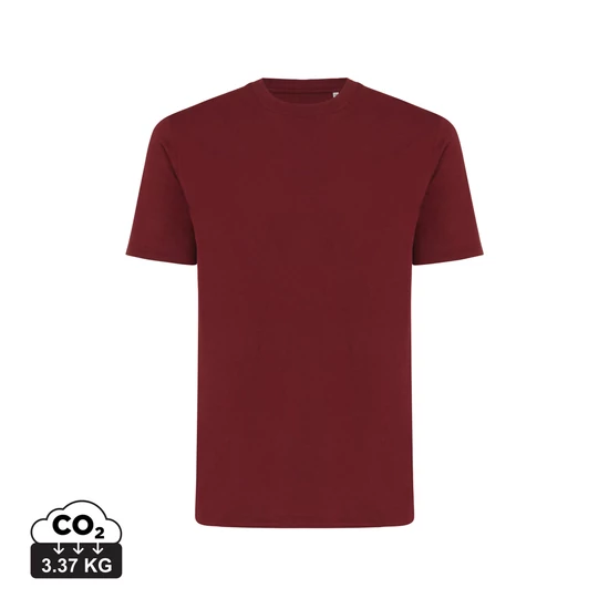 Iqoniq Sierra könnyű újrahasznosított pamut póló bordó vörös XXXL Unisex