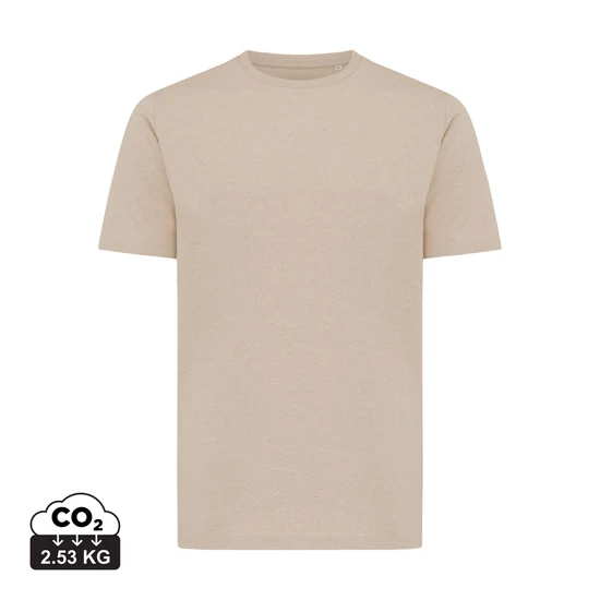 Iqoniq Sierra könnyű újrahasznosított pamut póló light heather brown L Unisex