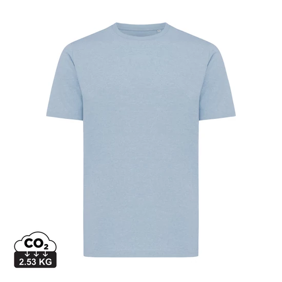Iqoniq Sierra könnyű újrahasznosított pamut póló light heather blue L Unisex
