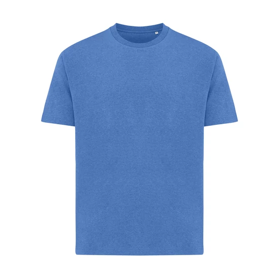 Iqoniq Teide újrahasznosított pamut póló heather blue 5XL Unisex