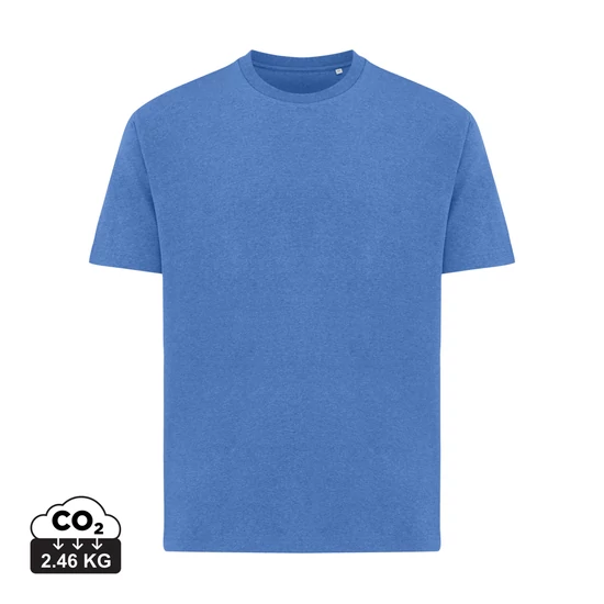 Iqoniq Teide újrahasznosított pamut póló heather blue S Unisex