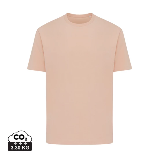 Iqoniq Teide újrahasznosított pamut póló peach nectar L Unisex