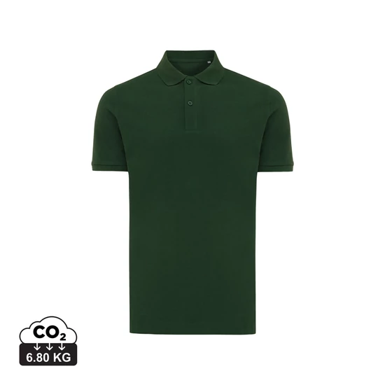 Iqoniq Yosemite újrahasznosított pamut piké póló forest green XXXL Unisex