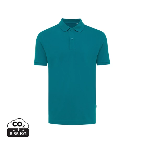 Iqoniq Yosemite újrahasznosított pamut piké póló verdigris M Unisex