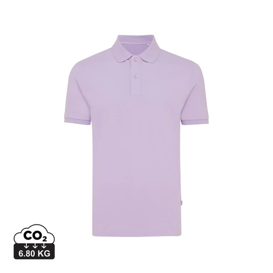 Iqoniq Yosemite újrahasznosított pamut piké póló lavender XXXL Unisex