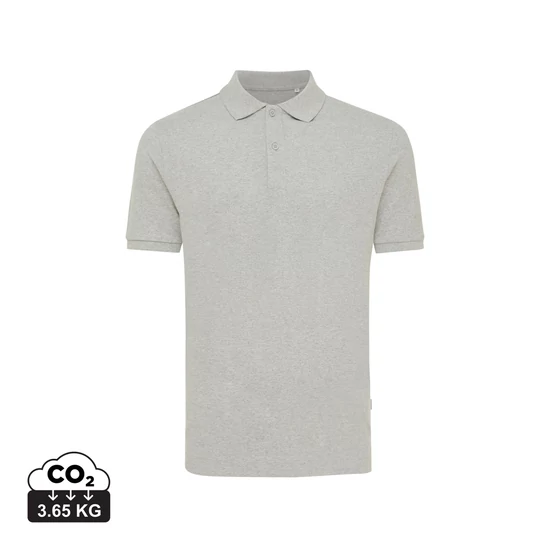 Iqoniq Yosemite újrahasznosított pamut piké póló heather grey XS Unisex