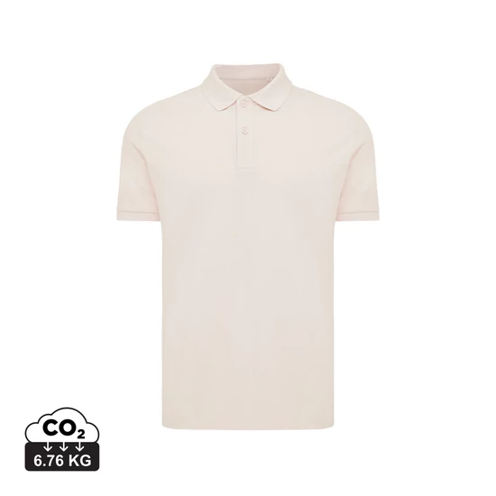 Iqoniq Yosemite újrahasznosított pamut piké póló cloud pink XXXL Unisex