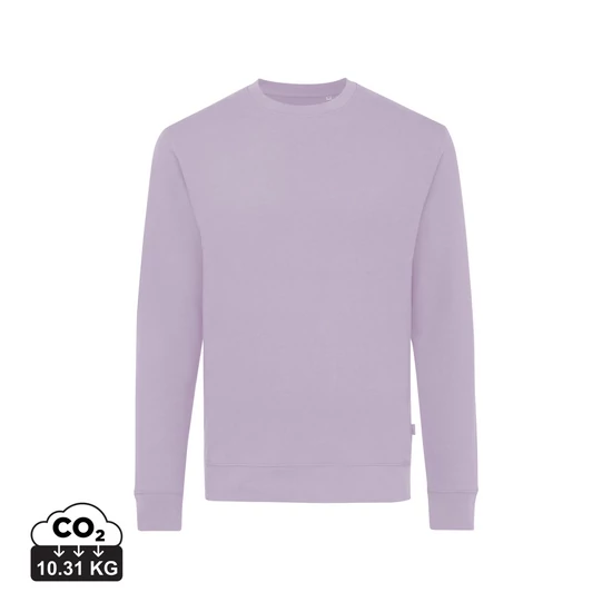 Iqoniq Zion újrahaszn. pamut pulóver kerek nyakkivágással lavender XXXL Unisex