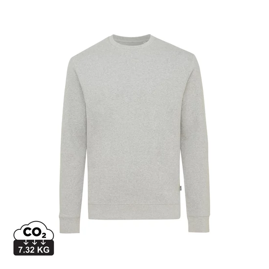 Iqoniq Denali újrahaszn. pamut pulóver festetlen heather grey M Unisex