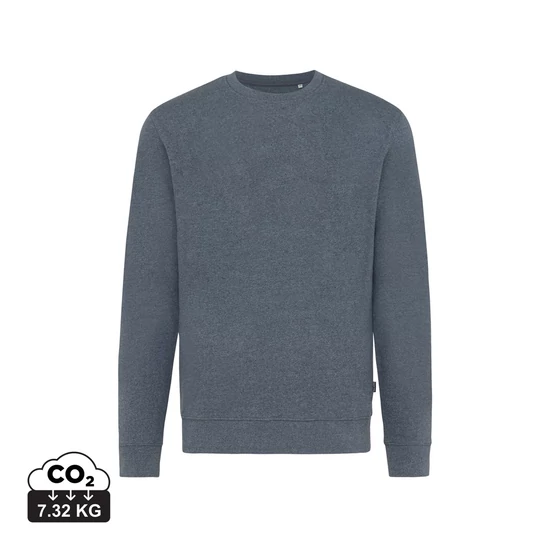 Iqoniq Denali újrahaszn. pamut pulóver festetlen heather navy XXS Unisex
