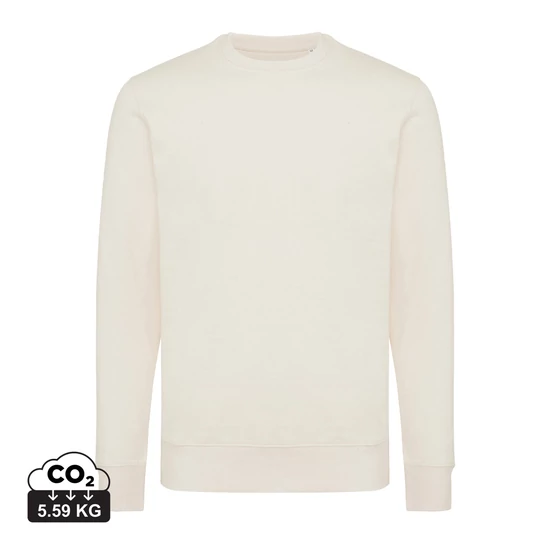 Iqoniq Etosha könnyű újrah. pamut kerek nyakú pulóver natural raw XXL Unisex