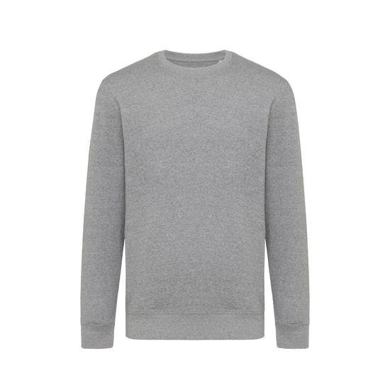Iqoniq Etosha könnyű újrah. pamut kerek nyakú pulóver light heather anthracite XXS Unisex