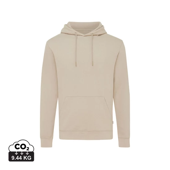 Iqoniq Jasper újrahasznosított pamut kapucnis pulóver desert XXS Unisex