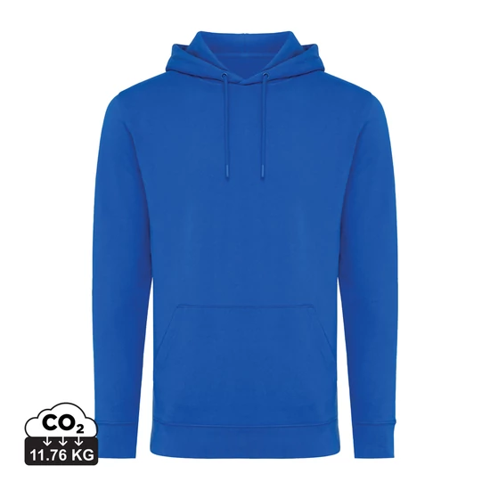 Iqoniq Jasper újrahasznosított pamut kapucnis pulóver királykék XXXL Unisex