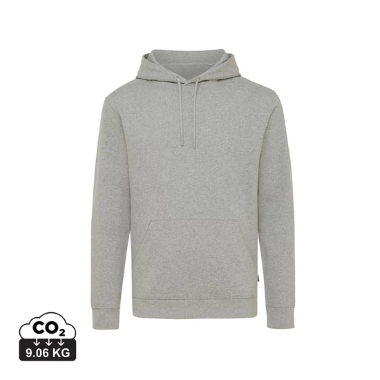 Iqoniq Torres újrahaszn. pamut kapucnis pulóver festetlen heather grey XXXL Unisex
