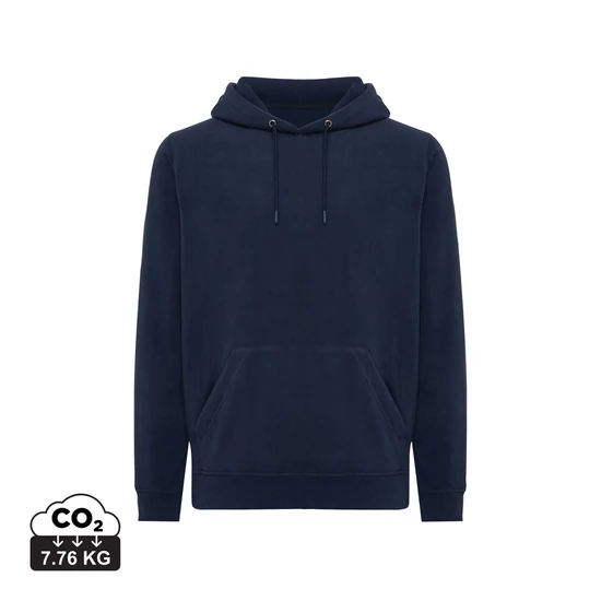 Iqoniq Trivor újrah. poliészter mikropolár kapucnis pulóver sötétkék XXXL Unisex