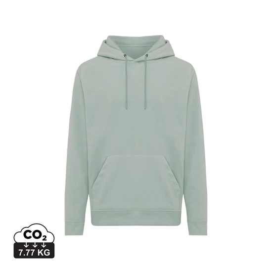 Iqoniq Trivor újrah. poliészter mikropolár kapucnis pulóver Iceberg green L Unisex