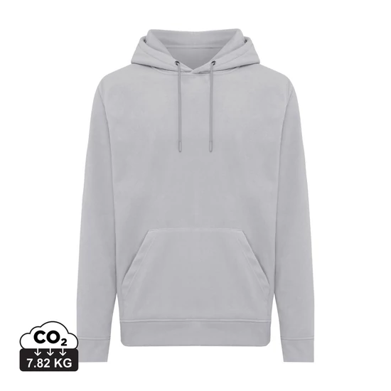 Iqoniq Trivor újrah. poliészter mikropolár kapucnis pulóver storm grey L Unisex