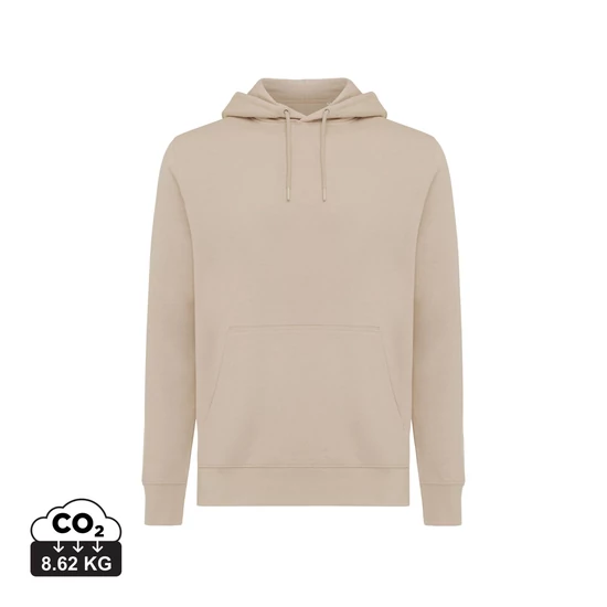 Iqoniq Rila könnyű újrah. pamut kapucnis pulóver desert L Unisex