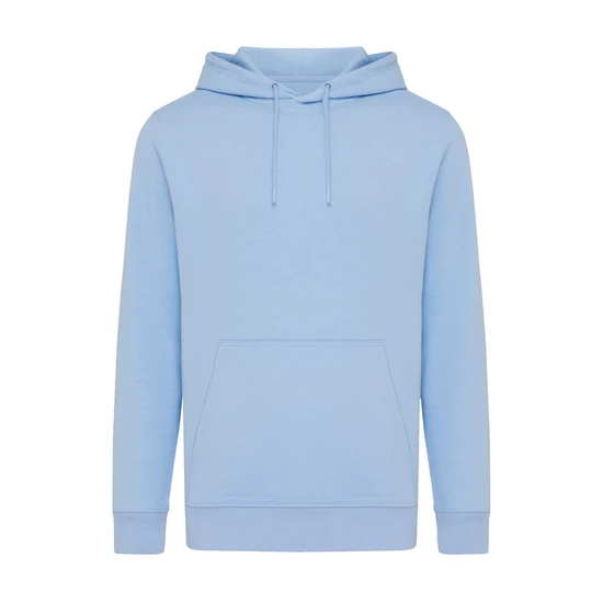 Iqoniq Rila könnyű újrah. pamut kapucnis pulóver sky blue XXS Unisex