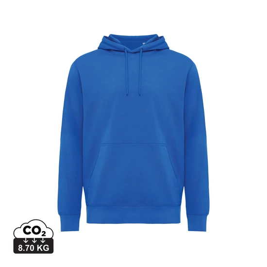 Iqoniq Rila könnyű újrah. pamut kapucnis pulóver királykék XXXL Unisex