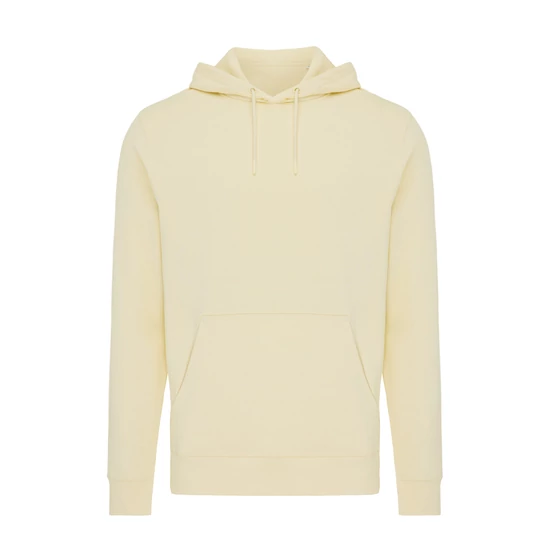 Iqoniq Rila könnyű újrah. pamut kapucnis pulóver cream yellow XXS Unisex