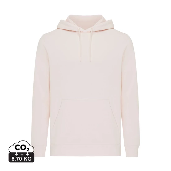 Iqoniq Rila könnyű újrah. pamut kapucnis pulóver cloud pink XXL Unisex