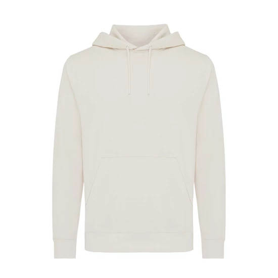 Iqoniq Rila könnyű újrah. pamut kapucnis pulóver ivory white XXS Unisex