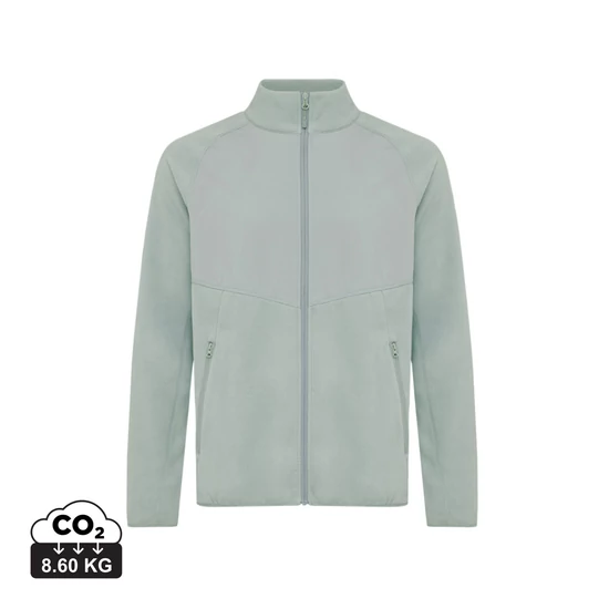 Iqoniq Talung újrah. poliészter mikropolár cipzárral Iceberg green L Unisex