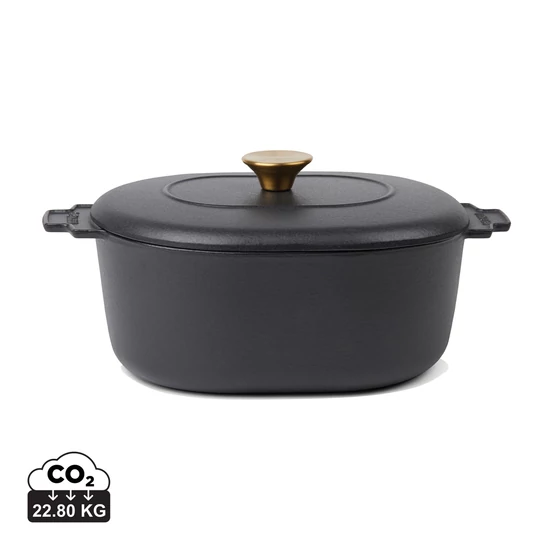 VINGA Monte Heritage cocotte edény, 4 l fekete  
