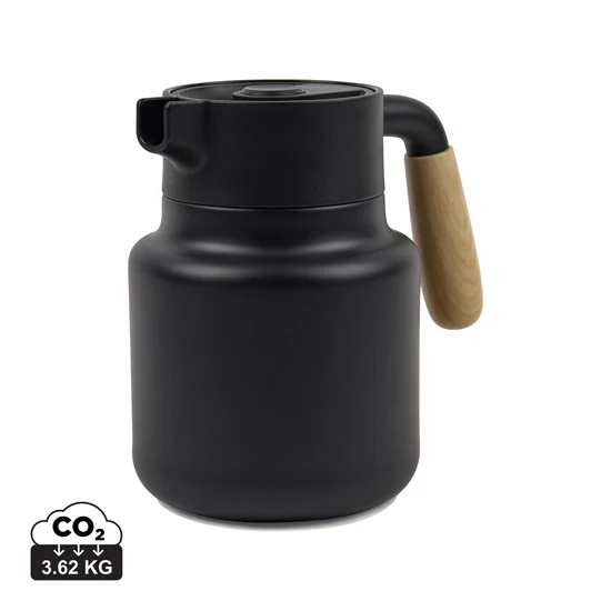 VINGA Arbe RCS vákuumszigetelt kancsó,1200 ml fekete, fekete  
