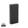 Kép 1/12 - Terra RCS újrahasznosított 20W alumínium powerbank 20000 mAh szürke  