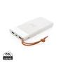 Kép 1/15 - Aria 8000 mAh powerbank 5W-os vezeték nélküli töltéssel fehér  