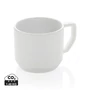 Kép 1/10 - Modern kerámia bögre 350 ml fehér, fehér  