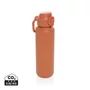 Kép 1/13 - Via RCS újrahasznosított, zárható sport palack 600 ml narancs  