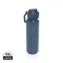 Kép 1/13 - Via RCS újrahasznosított, zárható sport palack 600 ml sötétkék  