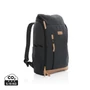 Kép 1/11 - Impact AWARE™ 16oz. újrahasznosított vászon laptop hátizsák fekete  